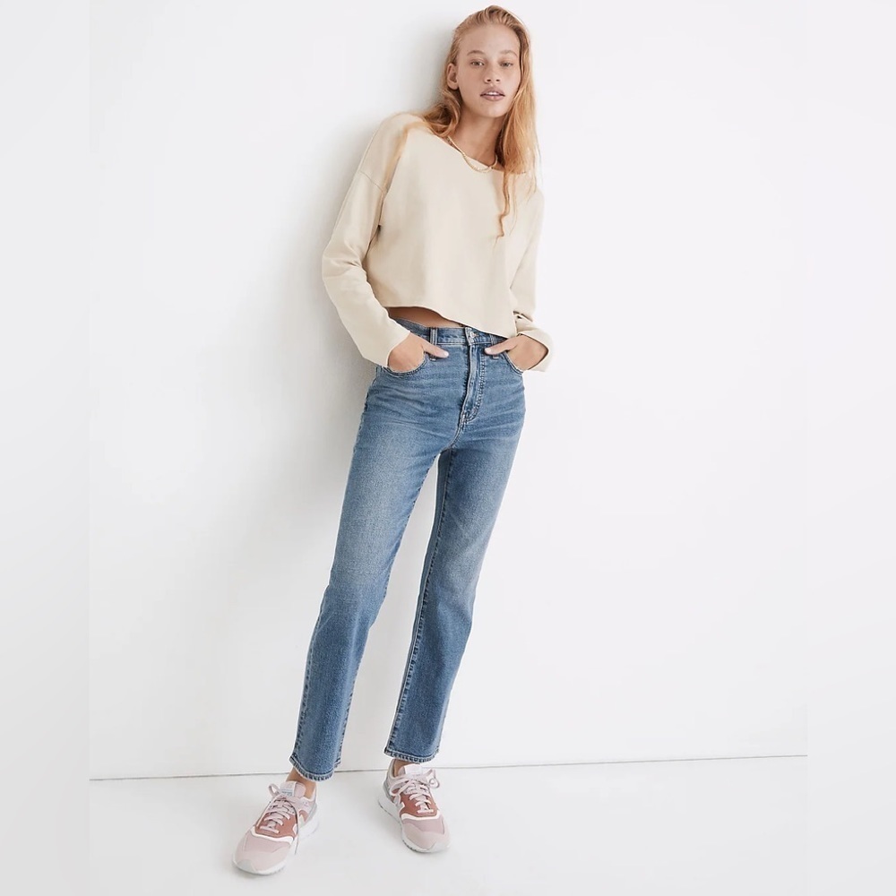 NWT MADEWELL Slim Demi-Boot Jeans in Enright Wash